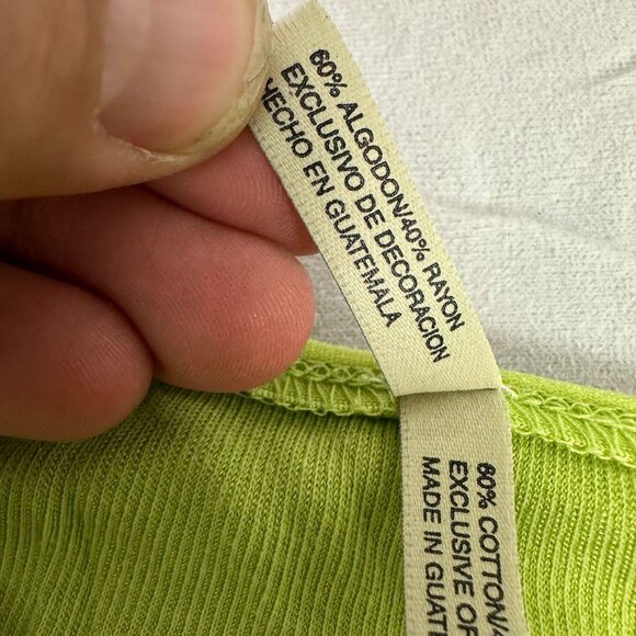 White Stag Womens Green Long Sleeve Top Size 12/14 Lightweight Cotton Blend - Picture 3 of 7